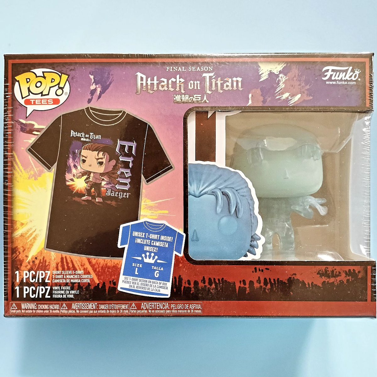 進撃の巨人 エレン + T-shirts POP! FUNKO ファンコ ファンコ ポップ 『進撃の巨人』 エレン・イェーガー Tシャツ