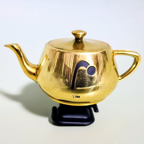 2005年 ピクサー レンダーマン ウォーキング・ティーポット　Pixar Renderman walking Teapot  Bronze