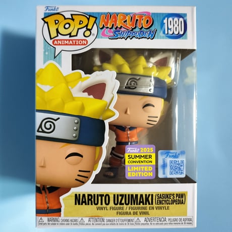 2025 コミコン限定　ファンコポップ　『NARUTO -ナルト- 疾風伝』　うずまきナルト　FUNKO POP! Naruto Uzumaki (Sasuke's Paw Encyclopedia)