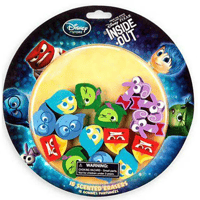 2015年デッドストック！ピクサー 『インサイド・ヘッド』 香付き消しゴム 15個セット　Pixar Inside Out Scented Erasers