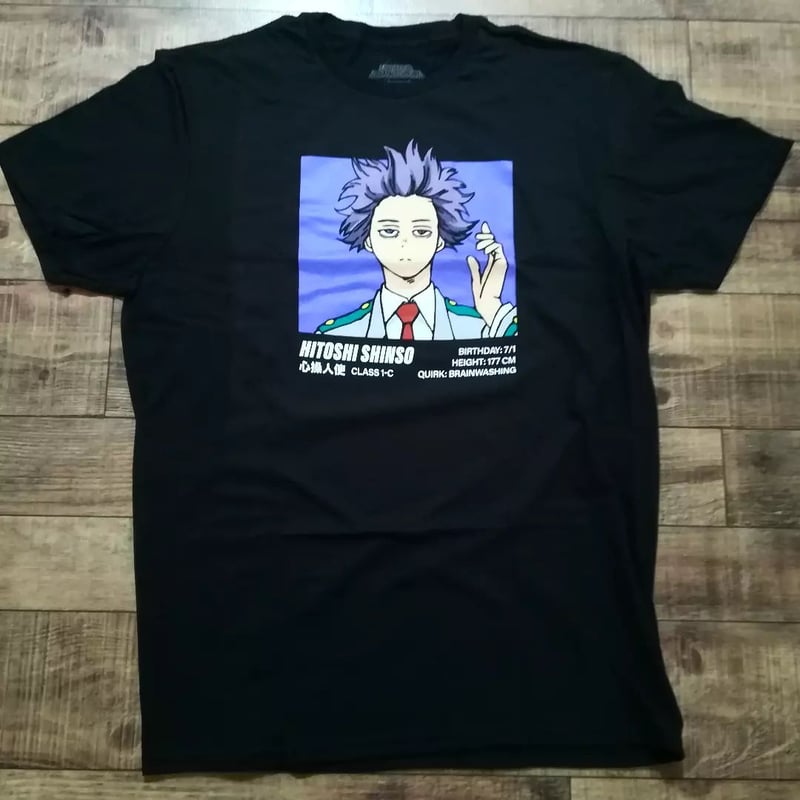 僕のヒーローアカデミア　心操人使　ビッグシルエットTシャツ“HEROES” 僕のヒーローアカデミア』ポケット付きビッグシルエットTシャツ