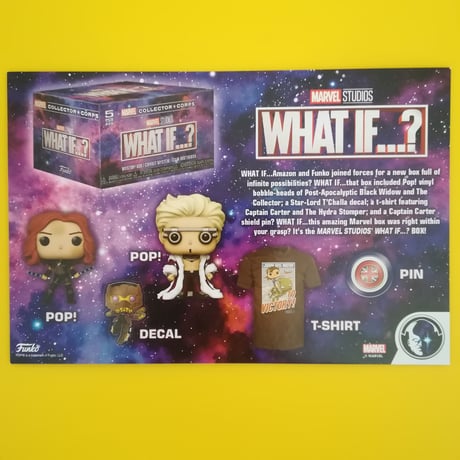 ファンコ ポップ　マーベル『ホワット・イフ...?』 コレクターコープス　（ブラック・ウィドウ＆ザ・コレクター）　Funko POP!  ”What If...?”　Collector Corps