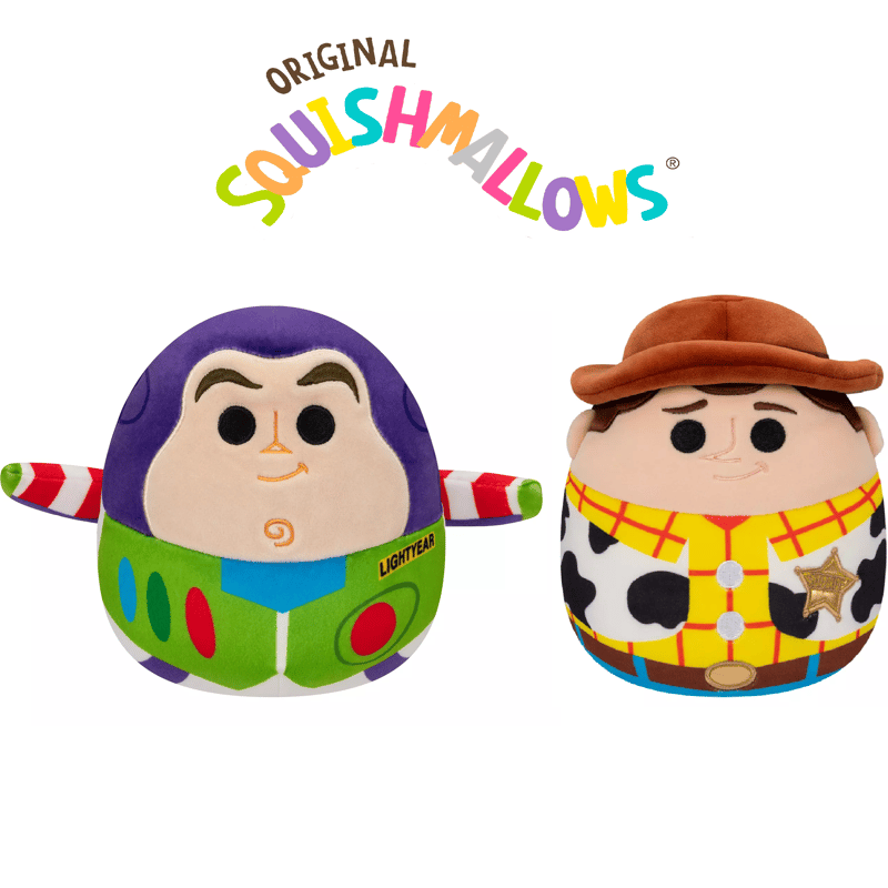トイストーリー Squishmallows 14インチぬいぐるみ ウッディ＆バズ