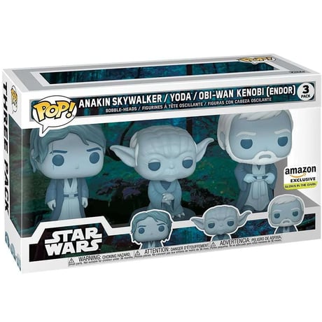 ファンコ  ポップ  『スター・ウォーズ』フォースの霊体 アナキン/ヨーダ/オビワン 　Funko POP!Star Wars Across The Galaxy（3Pack）