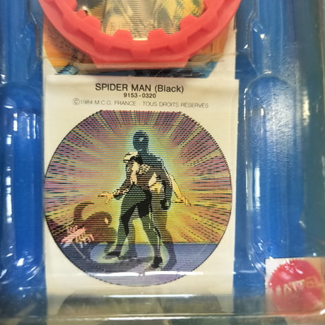 1984年デッドストック　マテル シークレットウォーズ ブラックコスチューム スパイダーマン アクションフィギュア（マルチランゲージ版）