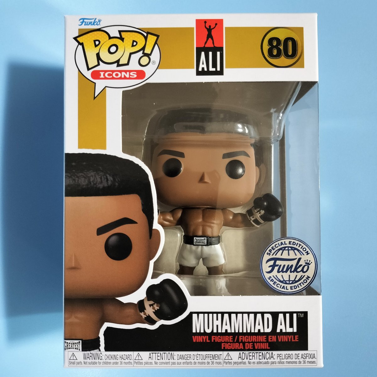 限定品　モハメド・アリ フィギュア funko pop!　ファンコ ファンコ ポップ モハメド・アリ（アーム・ライズド） Funko POP