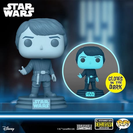 ファンコポップ  「スターウォーズ ジェダイの帰還」ホログラフィック・ルーク・スカイウォーカー　FUNKO  POP! Star Wars  Luke Skywalker
