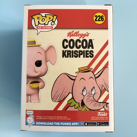 ファンコポップ　ケロッグ ”ココア・クリスピーズ”  エレファント　Funko POP! Kellogg's Cocoa Krispies Elephant