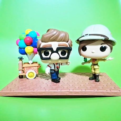 ファンコ ポップ 『カールじいさんの空飛ぶ家』カール＆エリー w/バルーン・カート  FUNKO POP! Disney Pixar Up Carl & Ellie with Balloon Cart