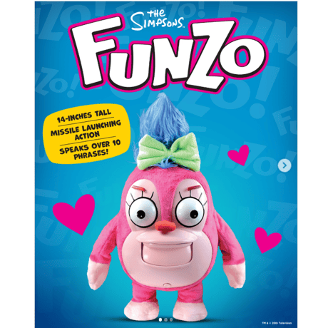 ザ・シンプソンズ　 トーキング "ファンゾー"ドール　The Simpsons Talking Funzo Doll