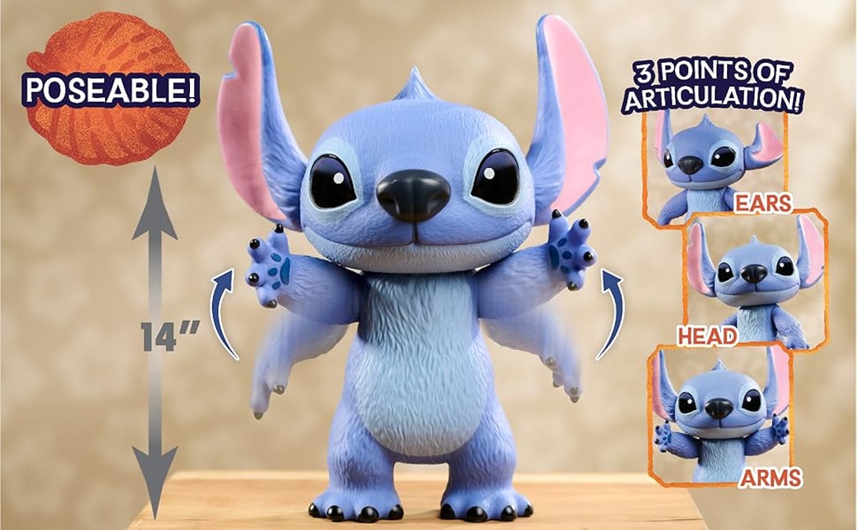 ディズニー実写 「リロ＆スティッチ」スティッチ 35cm アクションフィギュア DISNEY+で配信中！》実写版『リロ＆スティッチ』高さ35cm！巨大な