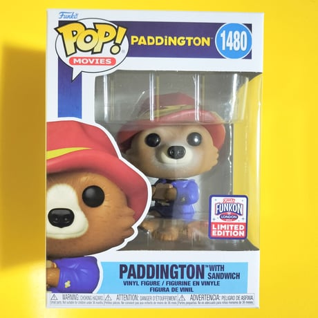 2024ロンドンFUNKON限定　ファンコ ポップ  『パディントン』パディントンw/サンドイッチ　FUNKO POP! Paddington - Paddington w/Sandwich