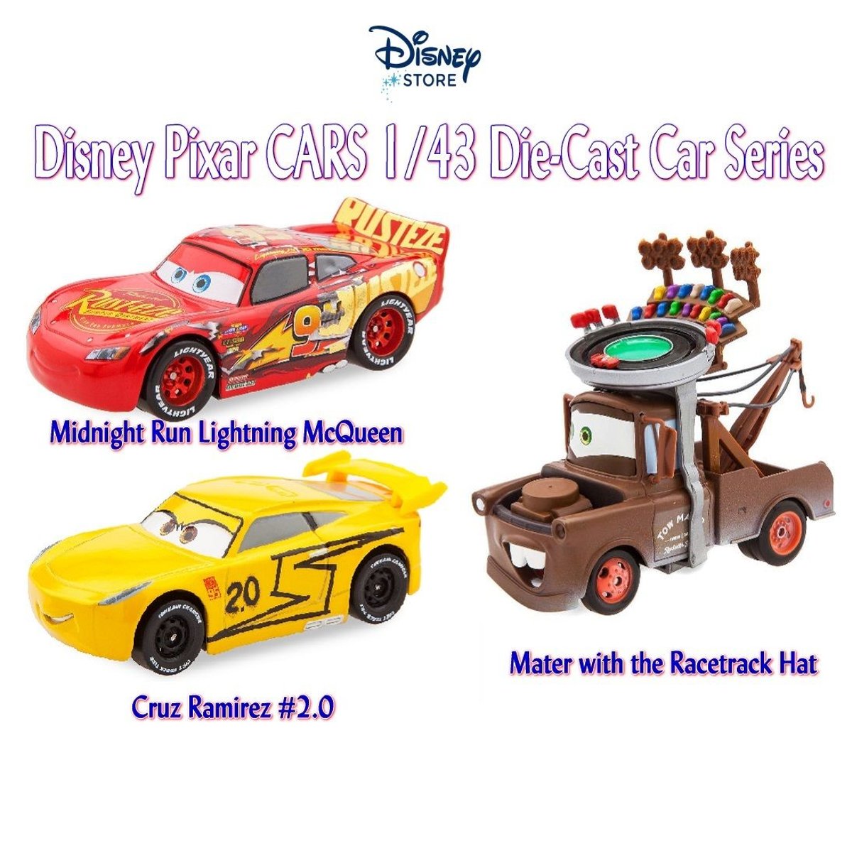 カーズクロスロード』アメリカ Disney Store限定のカーズ 1/43スケール