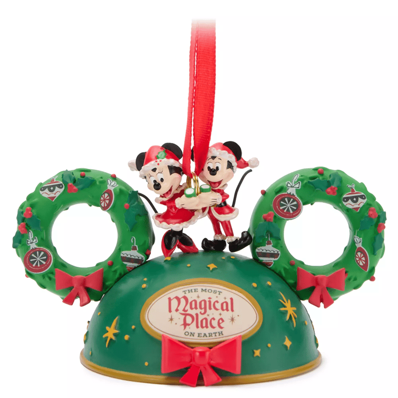 ミッキー耳付きクリスマスハット2個セット WaltDisneyWorld 限定 サンタ・ミッキーとミニーマウスのホリデー