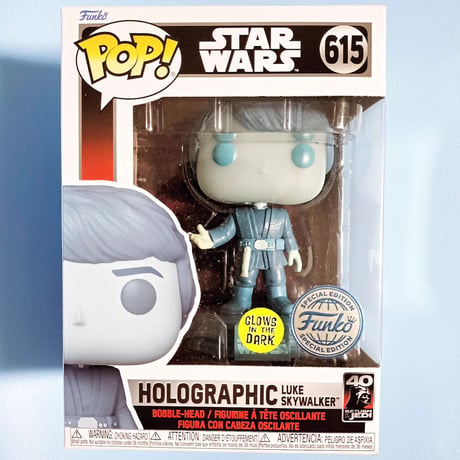 ファンコポップ  「スターウォーズ ジェダイの帰還」ホログラフィック・ルーク・スカイウォーカー　FUNKO  POP! Star Wars  Luke Skywalker