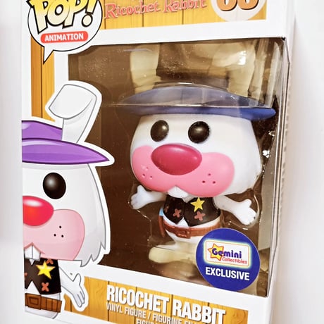 ファンコ ポップ　ハンナバーベラ　リコシェ・ラビット（フロック版）　Funko Pop! Hanna Barbera     Ricochet Rabbit 《Flocked》