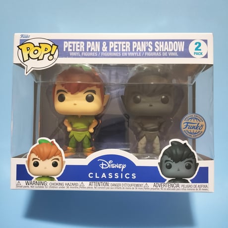ファンコポップ ディズニー『ピーターパン』ピーターパン＆ピーターパンシャドウ　FUNKO POP!Disney Peter Pan 　Peter And Shadow