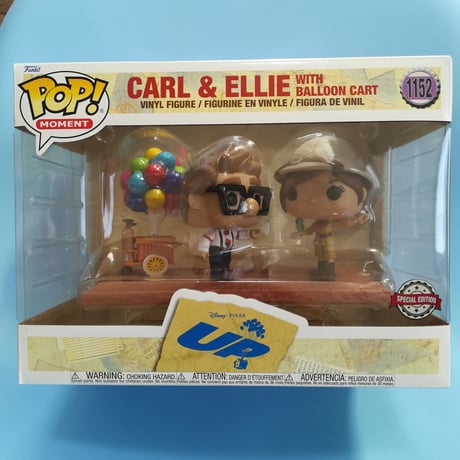 ファンコ ポップ 『カールじいさんの空飛ぶ家』カール＆エリー w/バルーン・カート  FUNKO POP! Disney Pixar Up Carl & Ellie with Balloon Cart