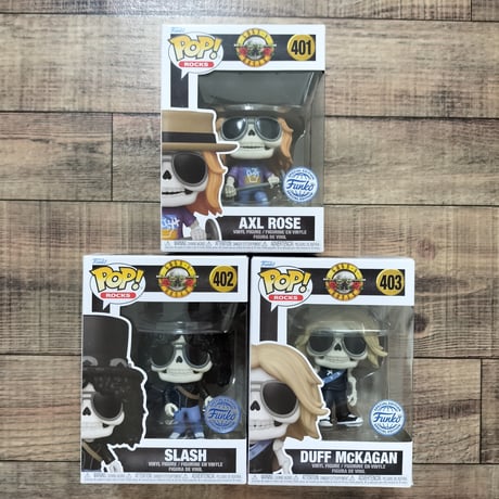 ファンコ ポップ  『ガンズ・アンド・ローゼズ』スケルトン 3体セット  Funko Pop! Rocks: Guns N' Roses　Skelton　set of 3