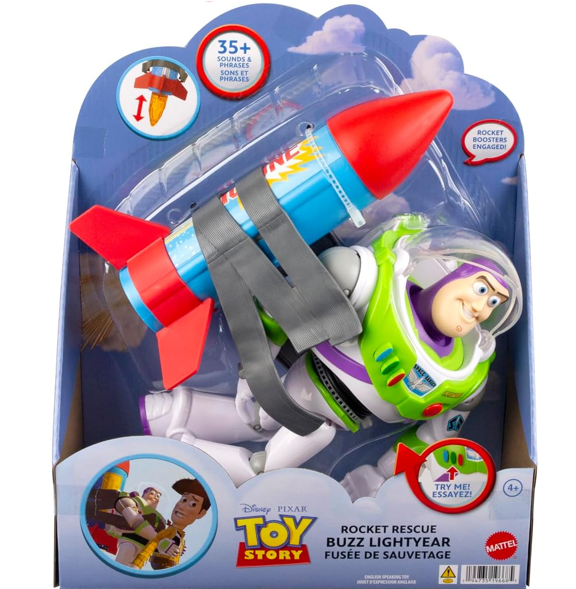 トイストーリー　ロケット・レスキュー　バズライトイヤー　Toy Story Rocket Rescue Buzz Lightyear Action  Figure