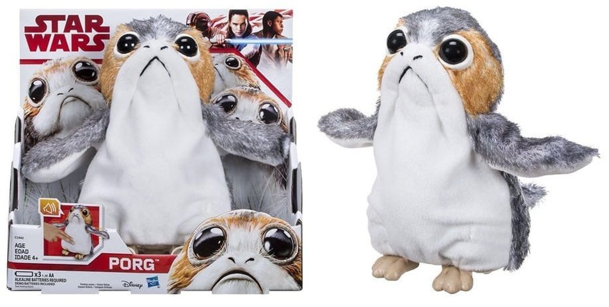 スター・ウォーズ/最後のジェダイ」愉快に動くポーグのぬいぐるみが大
