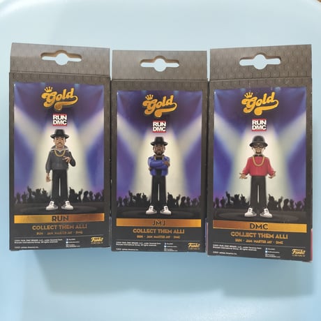 2022年　ファンコ Vinyl Gold プレミアム ビニル・フィギュア　 RUN DMC　3体セット  　FUNKO Vinyl GOLD 5"  -  RUN DMC　set of 3