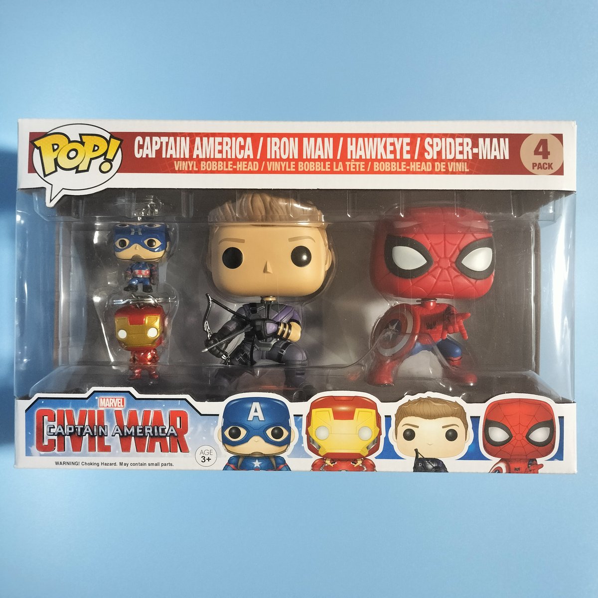 【FUNKO POP】シビルウォーセット【ファンコポップ】 2018 ファンコポップ 『キャプテンアメリカ/シビルウォー』4パック