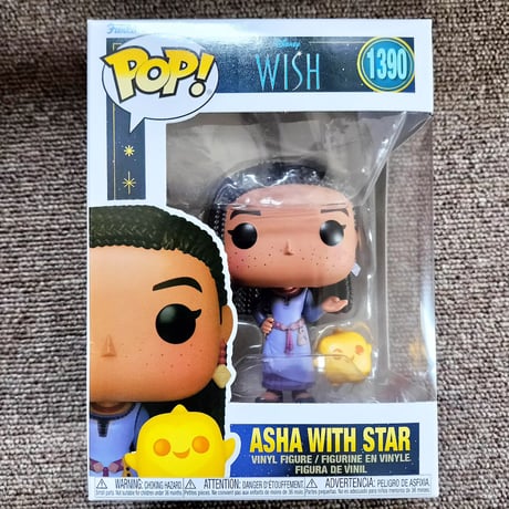 ファンコ  ポップ   ディズニー映画『ウィッシュ』 アーシャ&スター　Funko POP! Disney:Wish　ASHA & STAR