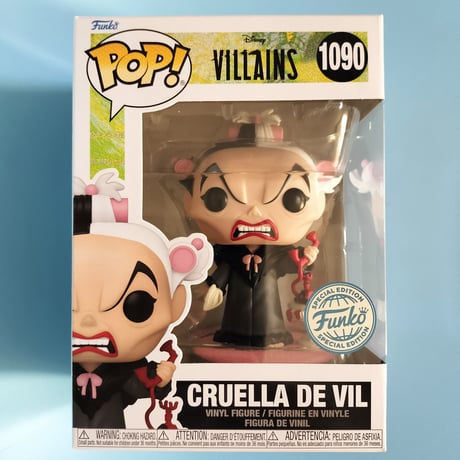 ファンコ ポップ　ディズニー：ヴィランズ　クルエラ・ド・ヴィル 　 Funko POP! Disney Villains Cruella De Vil in Cart