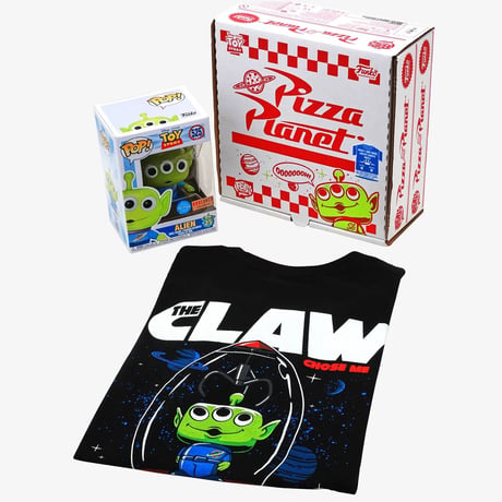 2020年デッドストック！ファンコポップ  トイストーリー　エイリアン （半透明グリッター）＆Tシャツセット  FUNKO POP!TOY STORY  Alien Box Set