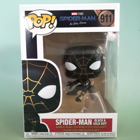 ファンコ ポップ『スパイダーマン:ノー・ウェイ・ホーム』ブラック&ゴールドスーツ　FUNKO POP!    Spider-Man: No Way Home　Black & Gold Suit