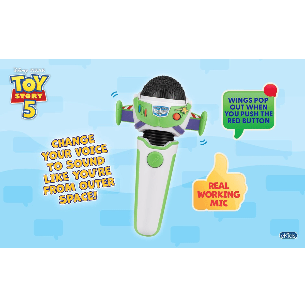 トイストーリー5 eKids バズ・ライトイヤー ボイスチェンジャー マイク