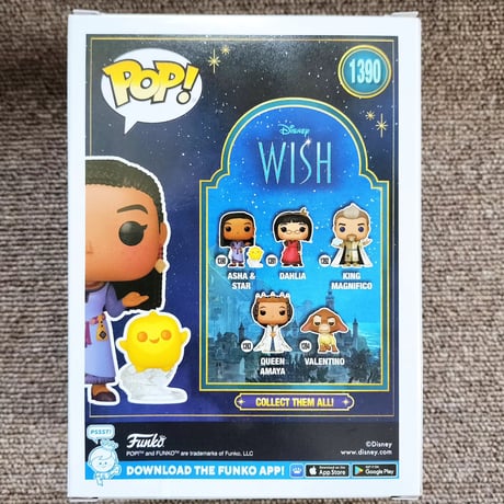 ファンコ  ポップ   ディズニー映画『ウィッシュ』 アーシャ&スター　Funko POP! Disney:Wish　ASHA & STAR