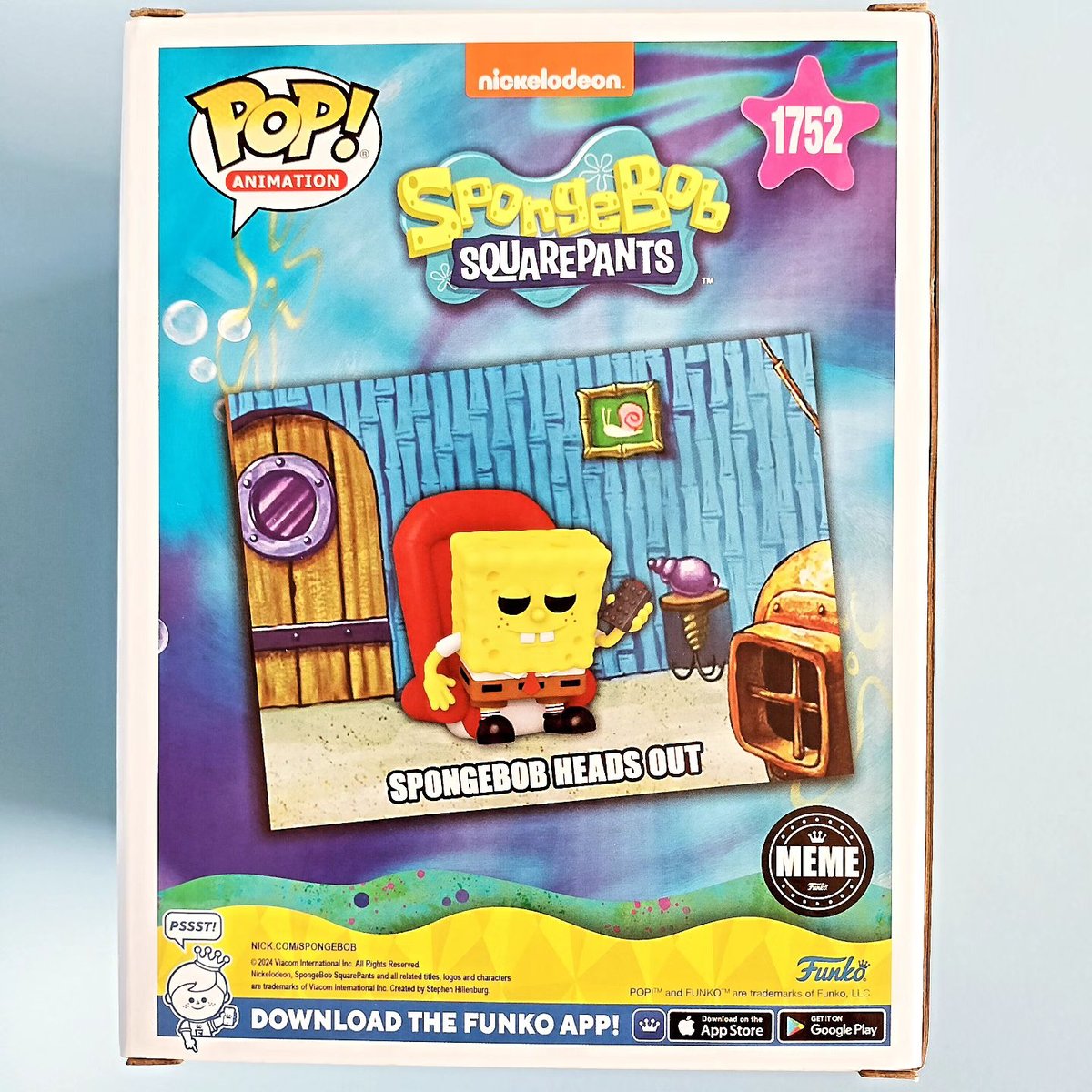 FUNKO POP!  スポンジボブ　head out スポンジミーム版 Pop! Premium SpongeBob SquarePants (Ight Imma Head Out Meme)