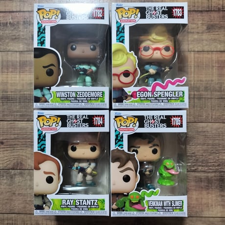 ファンコポップ『アニメ ゴーストバスターズ』4体セット 　Funko POP The Real Ghostbusters set of 4