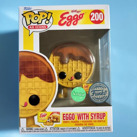 ファンコ ポップ　ケロッグ EGGO ワッフル w/シロップ（香り付）　 Funko POP! Kellogg’s Eggo Waffle w/Syrup（Scented)