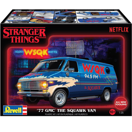 Revell　ストレンジャーシングス　プラモデル　’77 GMC®スクウォーク・バン　Stranger Things ’77 GMC® The Squawk Van 1:25 Model Kit