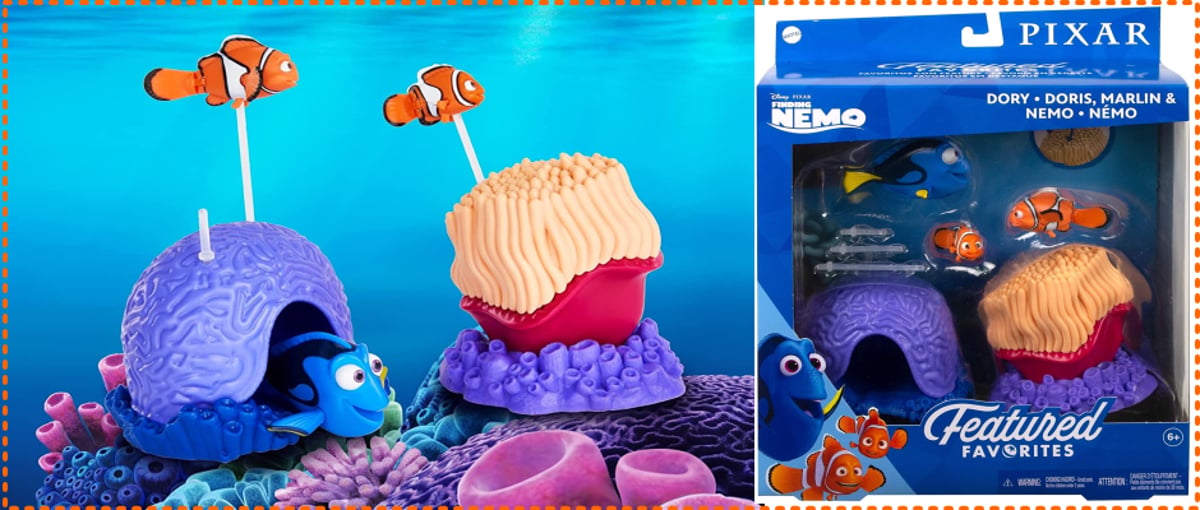 マテルの『ファインディング・ニモ』ニモ、マーリン、ドリー