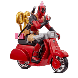 サンディエゴ・コミコン・エクスクルーシブ - デッドプール&スクーター コミコン限定！ホットウィール 「デッドプール 30周年」 バースデイ