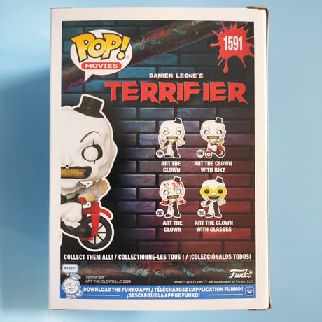 ファンコ ポップ　『テリファー 終わらない惨劇』 アート・ザ・クラウン w/バイク　FUNKO POP!　Terrifier 2　ART THE CLOWN w/Bike