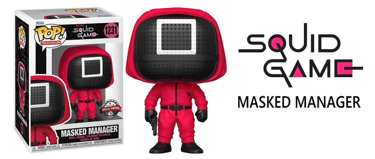 NETFLIX『イカゲーム』 ”□” 顔の運営スタッフ 限定ファンコポップ入荷