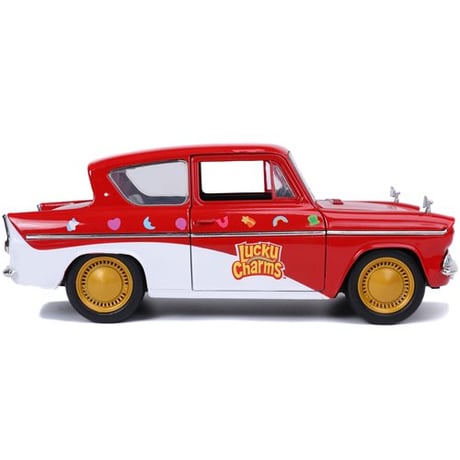 Jada Toys ラッキー・チャーム & 1959 フォード アングリア　1/24ダイキャストカー　Lucky Charms LUCKY THE LEPRECHAUN & FORD ANGLIA