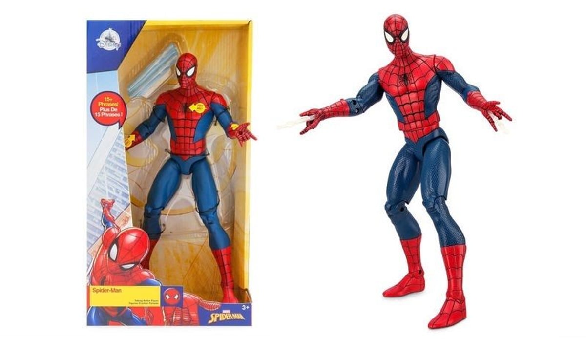 スパイダーマンの大きなトーキングフィギュアが入荷です