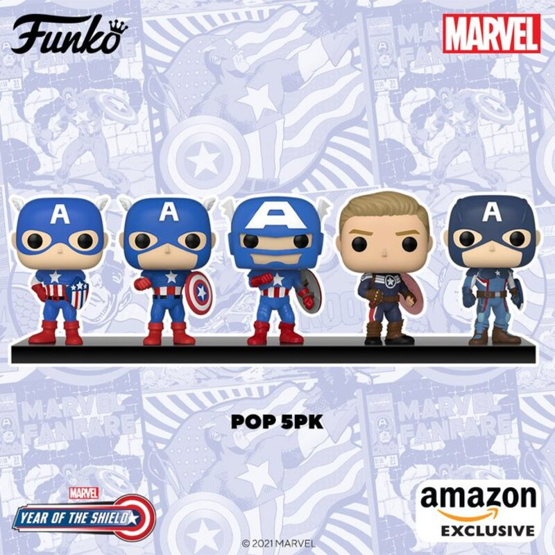 ファンコ ポップ マーベル キャプテンアメリカ 5体セット POP Funko