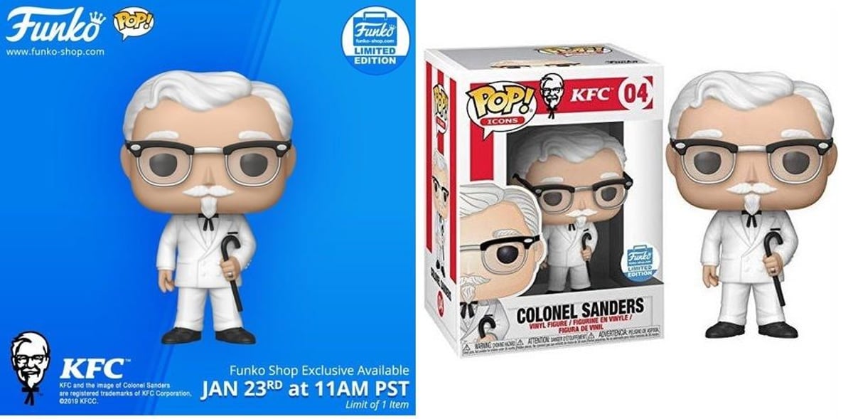 FUNKO POP カーネルサンダース2種セット 入手困難！KFC カーネル・サンダース 限定ファンコポップ入荷