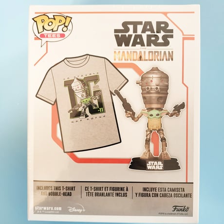 《ご予約受付中！》 2019年 ファンコ ポップ 『マンダロリアン』IG-11 Tシャツセット　Funko POP! and Tee Star Wars: The Mandalorian IG-11