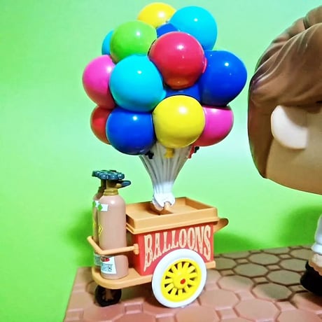 ファンコ ポップ 『カールじいさんの空飛ぶ家』カール＆エリー w/バルーン・カート  FUNKO POP! Disney Pixar Up Carl & Ellie with Balloon Cart