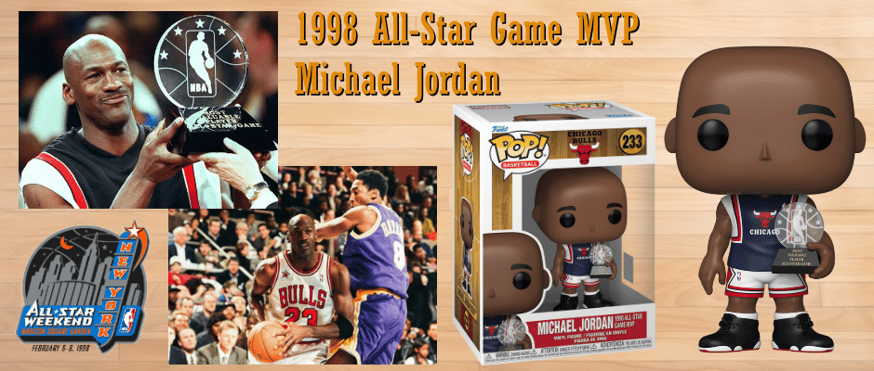 1998年NBAオールスターゲームMVPの時の マイケル・ジョーダン 新作