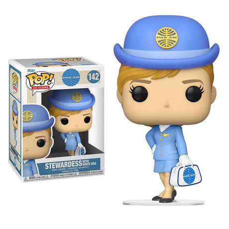 ファンコ ポップ 「パンアメリカン航空」スチュワーデス w/ホワイトバッグ　FUNKO  POP!  Pan Am- Stewardess  w/White Bag
