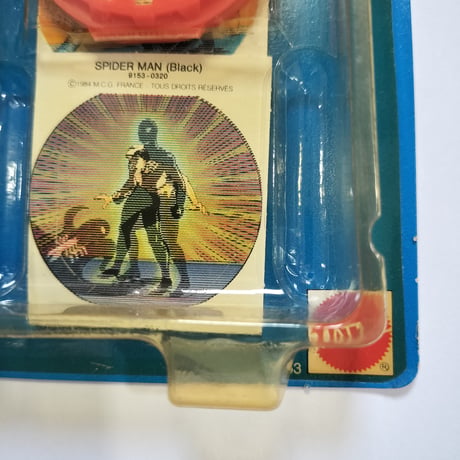 1984年デッドストック　マテル シークレットウォーズ ブラックコスチューム スパイダーマン アクションフィギュア（マルチランゲージ版）